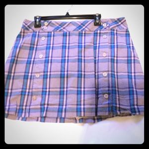 Lady Hagen Tan plaid Golf Skort Size 14